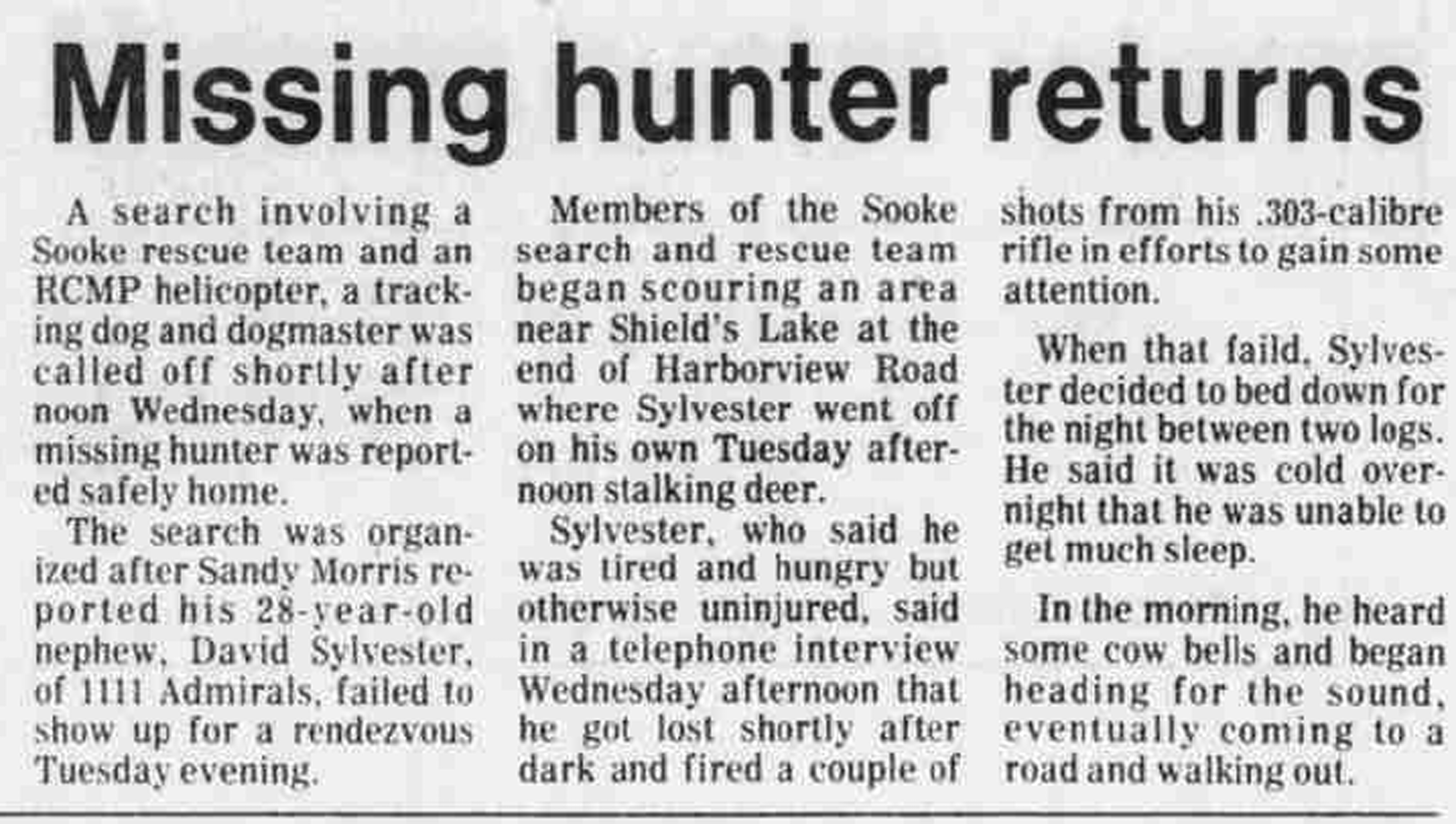 Scan of Times Colonist, page 9, 18 September 1980 — the catalogued article